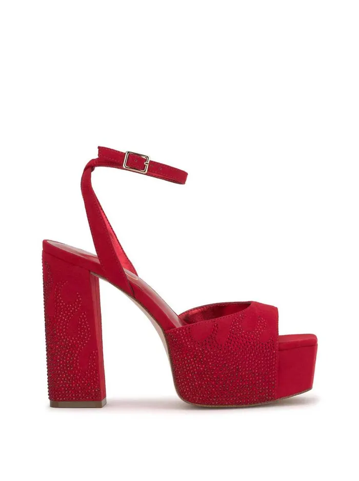 Women Platforms Jessica Simpson Lirio Platform Sandal In Wicked Red