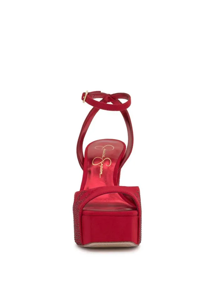Women Platforms Jessica Simpson Lirio Platform Sandal In Wicked Red