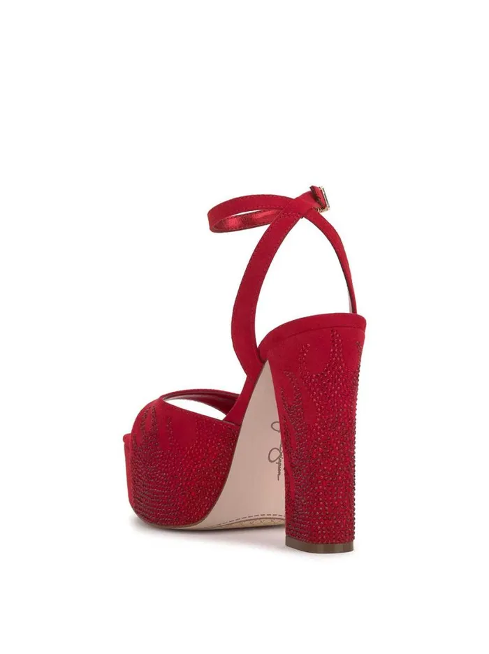 Women Platforms Jessica Simpson Lirio Platform Sandal In Wicked Red
