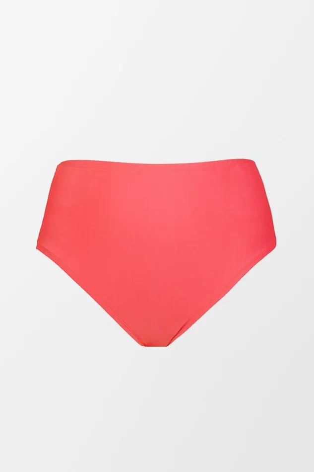 Women Plus Size and Curve Bikinis Cupshe Summer Of Love High Waist Plus Size Bottom Pink