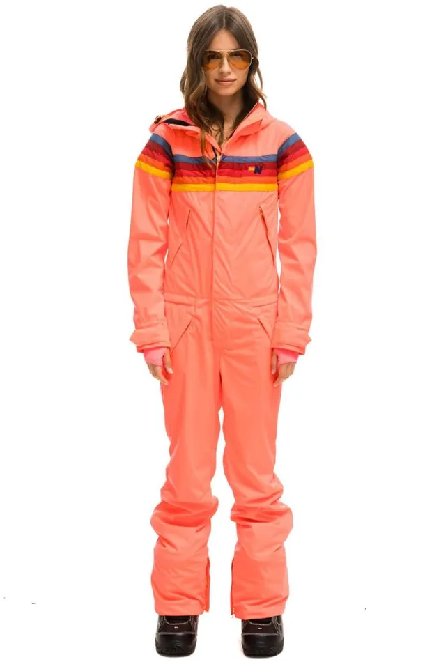 Women Powder Suits Aviator Nation 3 Layer Powder Suit 8211 Neon Flamingo