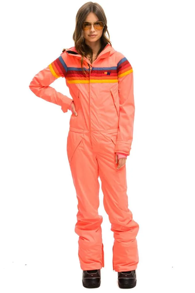 Women Powder Suits Aviator Nation 3 Layer Powder Suit 8211 Neon Flamingo
