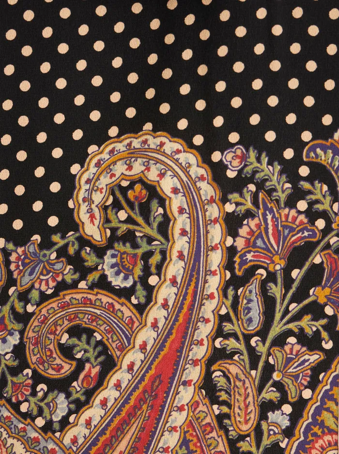 Women Printed Crpe De Chine TShirt Etro Sweatshirts And TShirts