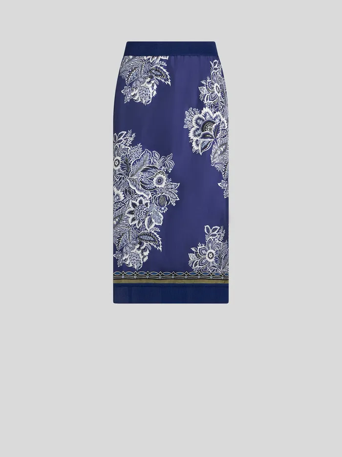 Women Printed Knit Midi Skirt Etro Knitwear