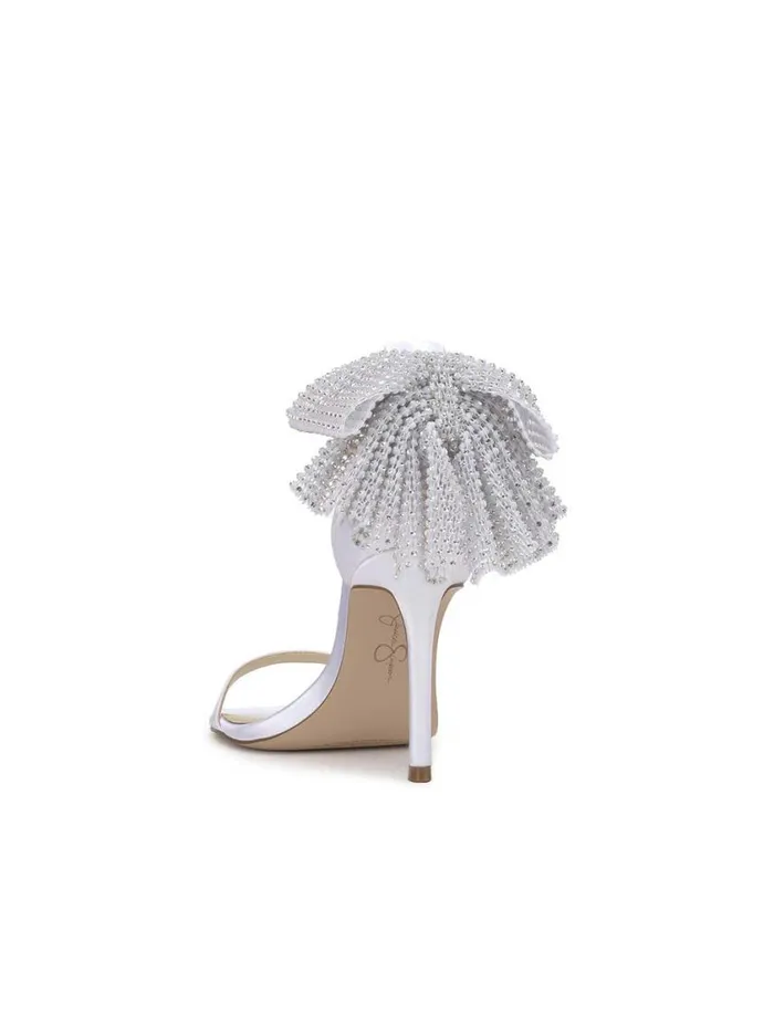 Women Pumps Jessica Simpson Moure Bow Heel In White