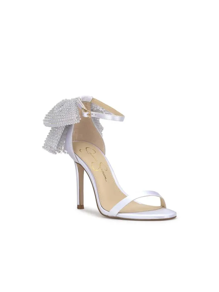 Women Pumps Jessica Simpson Moure Bow Heel In White