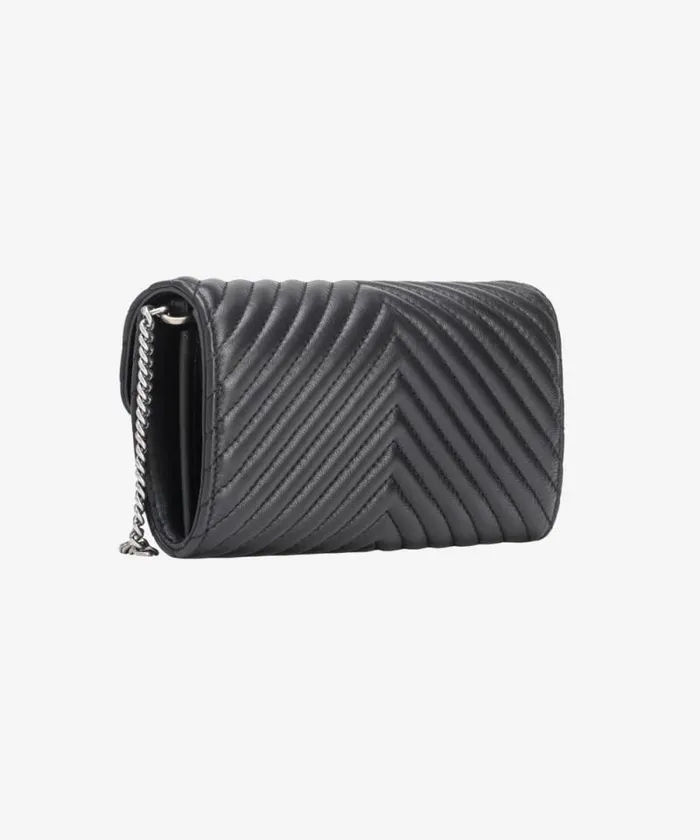 Women Purses Pinko Love Bag One Wallet Chevron Blackold Silver Women Purses Pinko Love Bag One Wallet Chevron Blackold Silver
