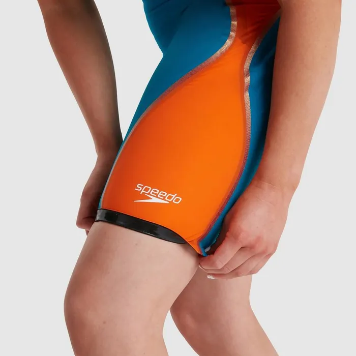 Women Racing Suits Speedo Women039s Fastskin LZR Pure Intent Closedback Kneeskin BlueOrange Women Racing Suits Speedo Women039s Fastskin LZR Pure Intent Closedback Kneeskin BlueOrange