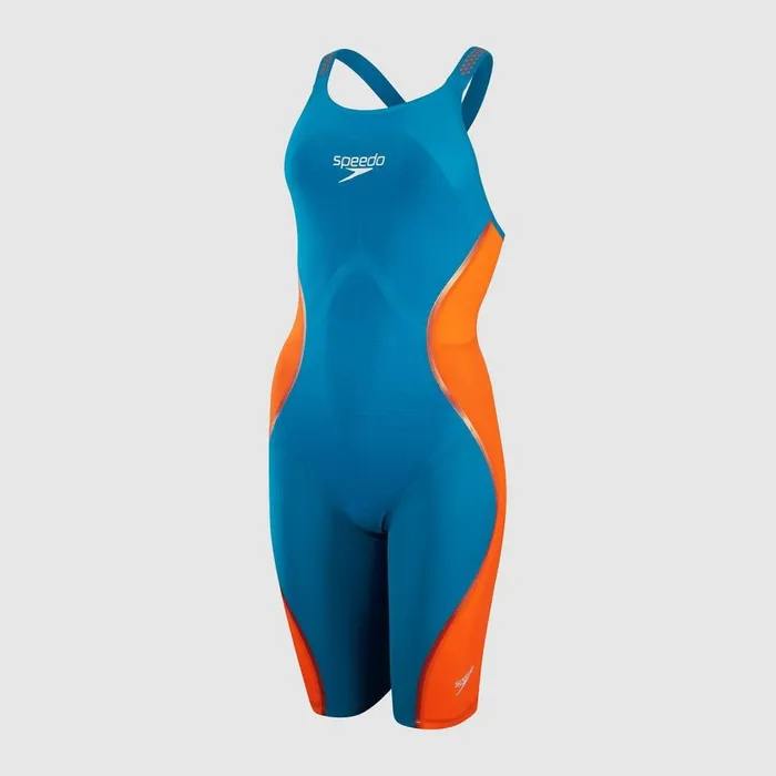 Women Racing Suits Speedo Women039s Fastskin LZR Pure Intent Closedback Kneeskin BlueOrange Women Racing Suits Speedo Women039s Fastskin LZR Pure Intent Closedback Kneeskin BlueOrange