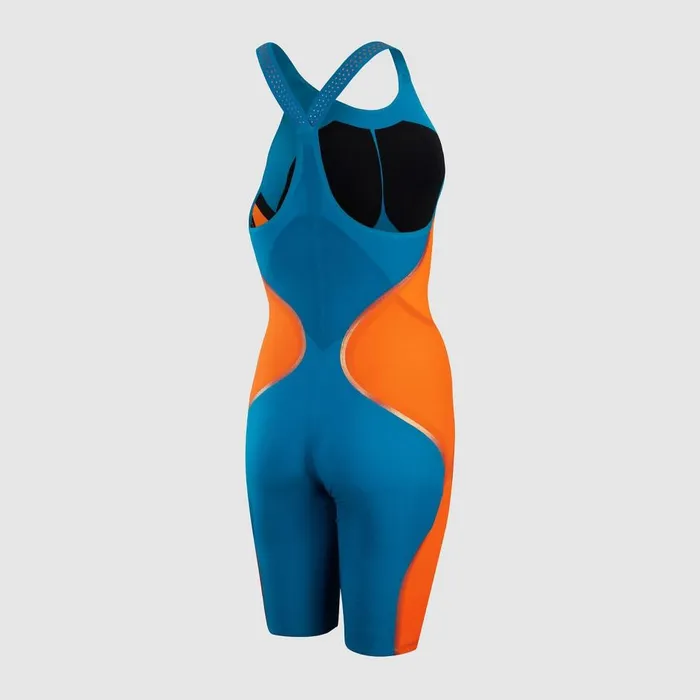 Women Racing Suits Speedo Women039s Fastskin LZR Pure Intent Closedback Kneeskin BlueOrange Women Racing Suits Speedo Women039s Fastskin LZR Pure Intent Closedback Kneeskin BlueOrange
