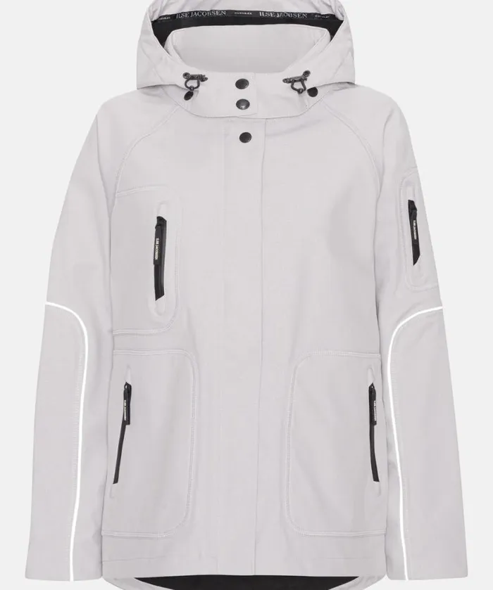 Women Raincoats Ilse Jacobsen Rain Jacket 8211 Concrete