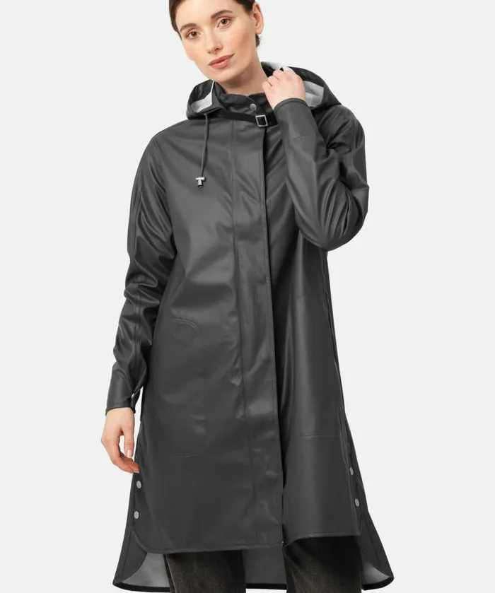 Women Raincoats Ilse Jacobsen Raincoat 8211 Dark Shadow