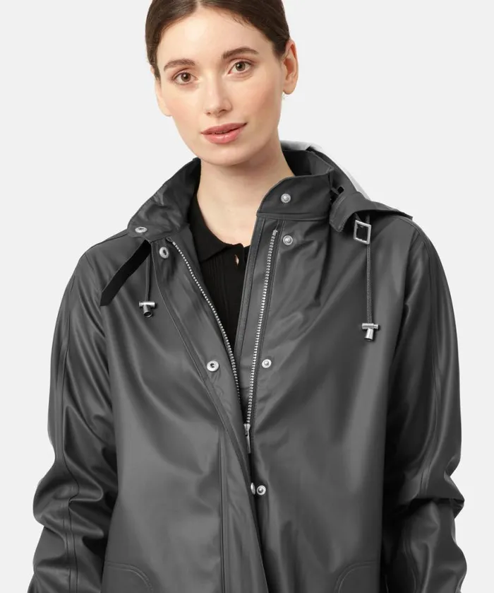Women Raincoats Ilse Jacobsen Raincoat 8211 Dark Shadow
