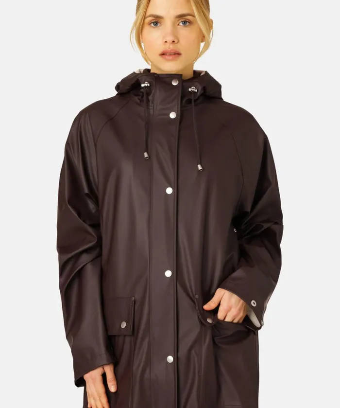 Women Raincoats Ilse Jacobsen Raincoat 8211 Ganache Women Raincoats Ilse Jacobsen Raincoat 8211 Ganache