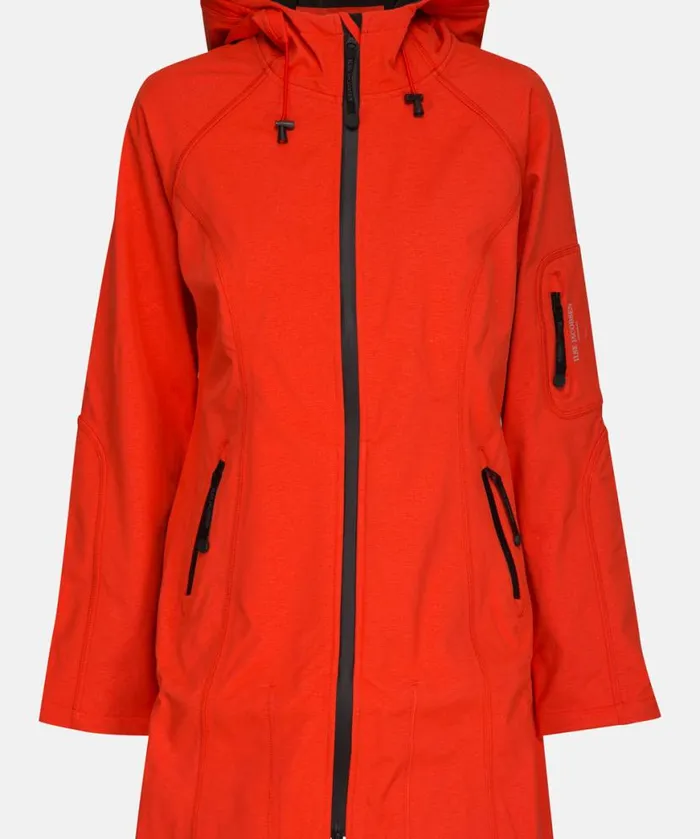 Women Raincoats Ilse Jacobsen Raincoat 8211 Warm Orange