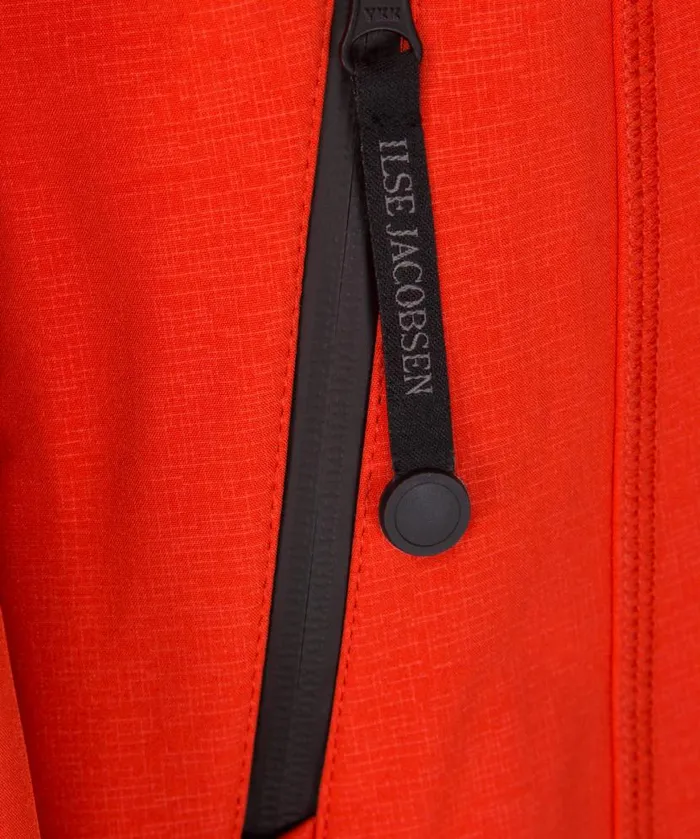 Women Raincoats Ilse Jacobsen Raincoat 8211 Warm Orange Women Raincoats Ilse Jacobsen Raincoat 8211 Warm Orange