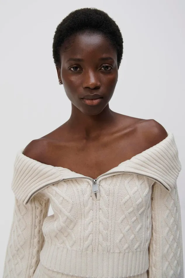 Women Salma Pullover Ivory Jonathan Simkhai Knitwear