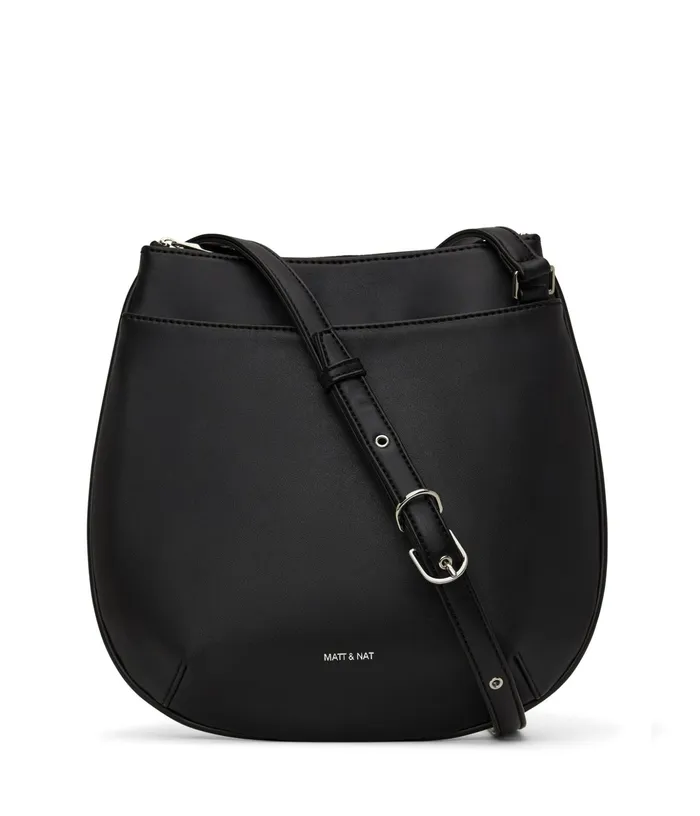Women Salo Lg Vegan Crossbody Bag 8211 Loom Black Shiny Nickel Matt and Nat Crossbody Women Salo Lg Vegan Crossbody Bag 8211 Loom Black Shiny Nickel Matt and Nat Crossbody