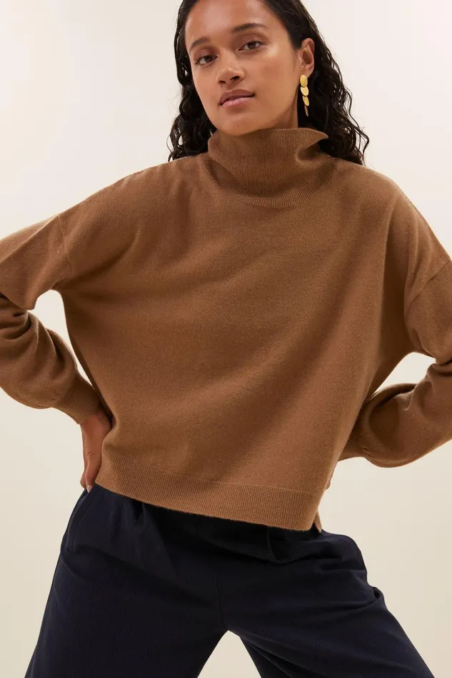 Women Sammie Pullover Camel Bybar Pullovers