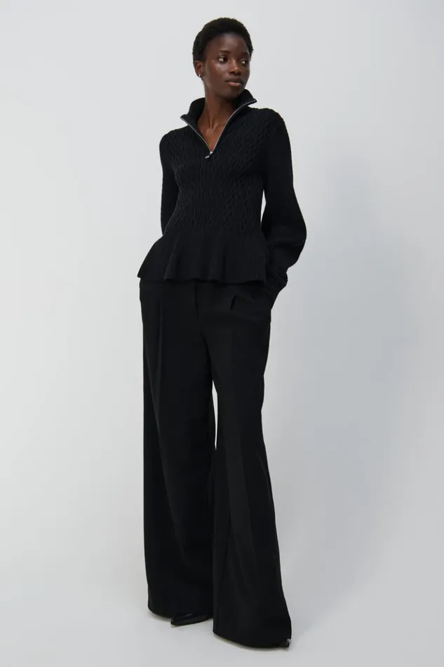 Women Sanaz Trouser Black Jonathan Simkhai Pants and Bottoms