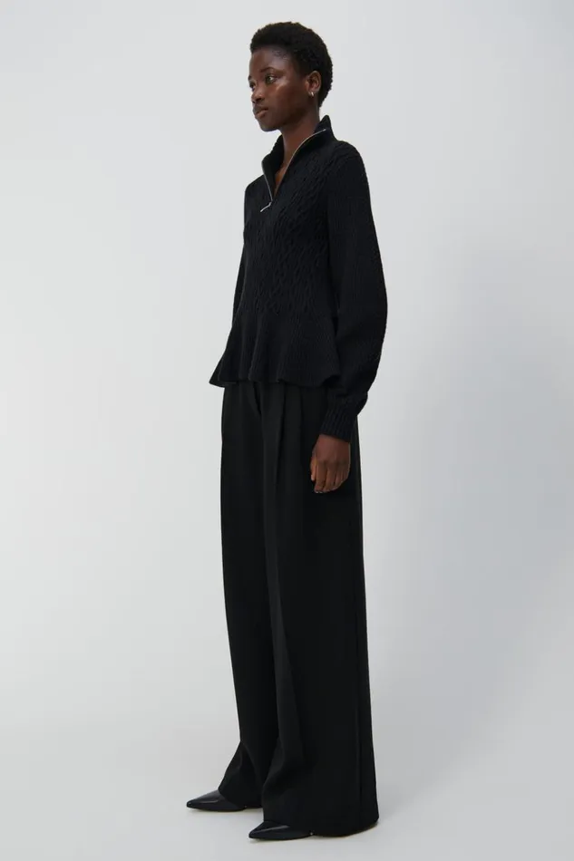 Women Sanaz Trouser Black Jonathan Simkhai Pants and Bottoms