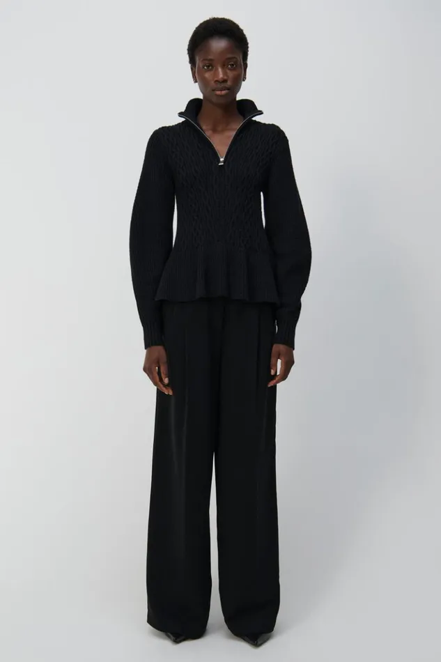 Women Sanaz Trouser Black Jonathan Simkhai Pants and Bottoms