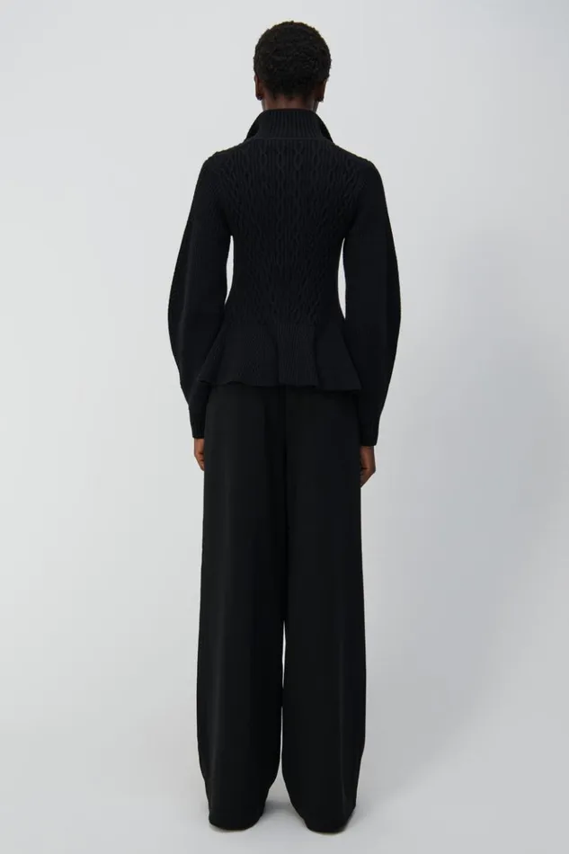 Women Sanaz Trouser Black Jonathan Simkhai Pants and Bottoms