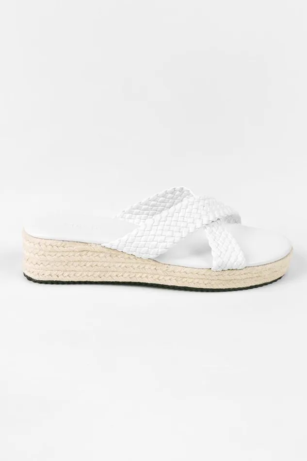 Women Sandals Cupshe Amaretto White Open Toe Sandals White