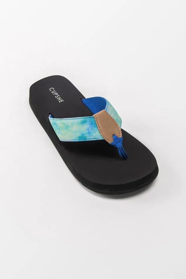 Women Sandals Cupshe Cosmic Contrast Color Sandals Black