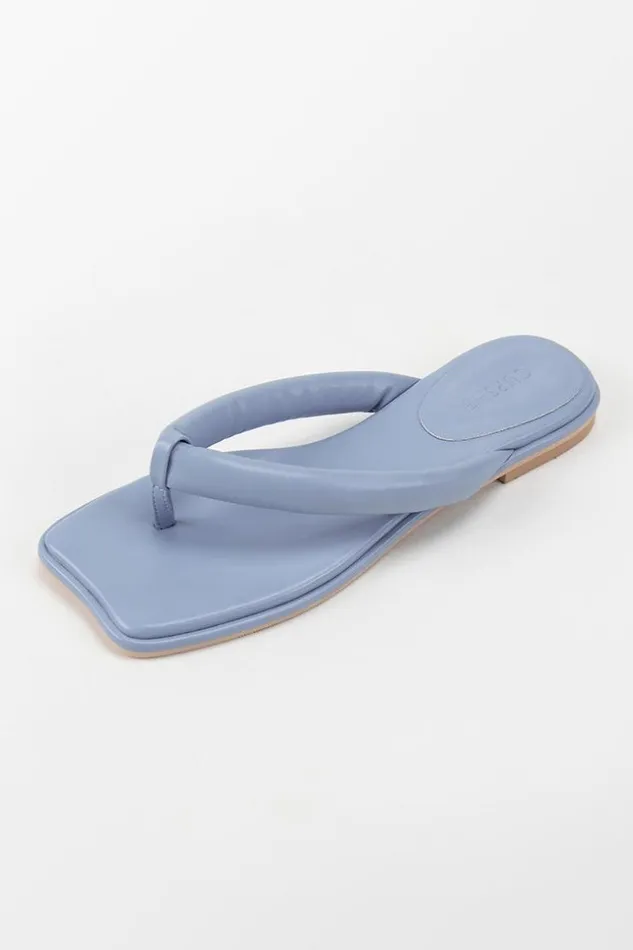 Women Sandals Cupshe Sweetpea Blue Thong Sandals Blue