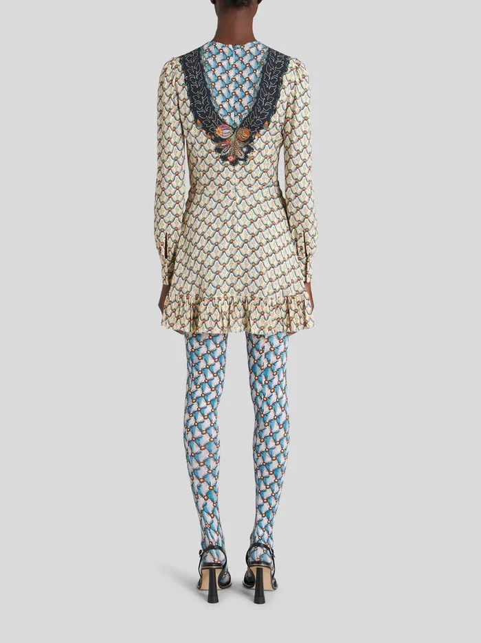 Women Short Dress With Printed Plastron Etro Dresses
