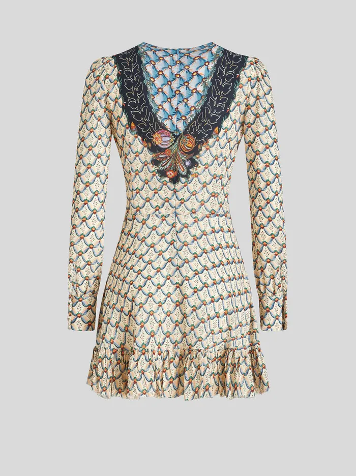 Women Short Dress With Printed Plastron Etro Dresses