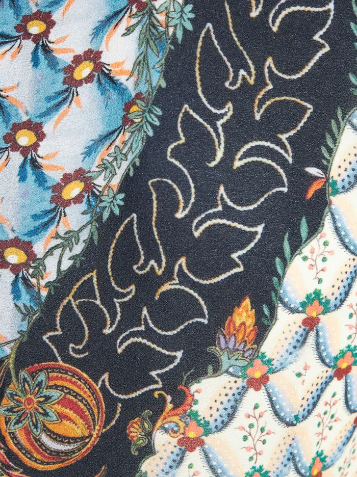 Women Short Dress With Printed Plastron Etro Dresses