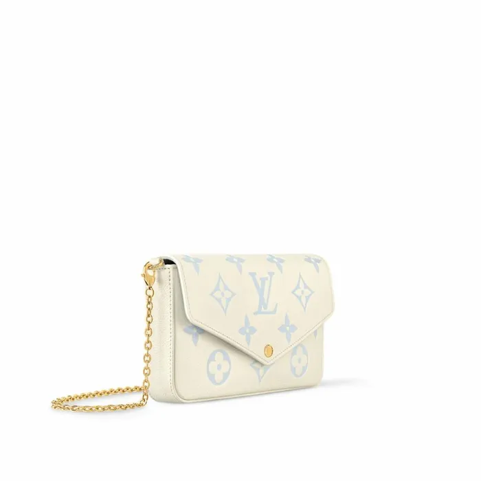 Women Shoulder and Totes Louis Vuitton Louis Vuitton M83025 Flicie Pochette Candy Blue 8211 Louis Vuitton Handbag Store