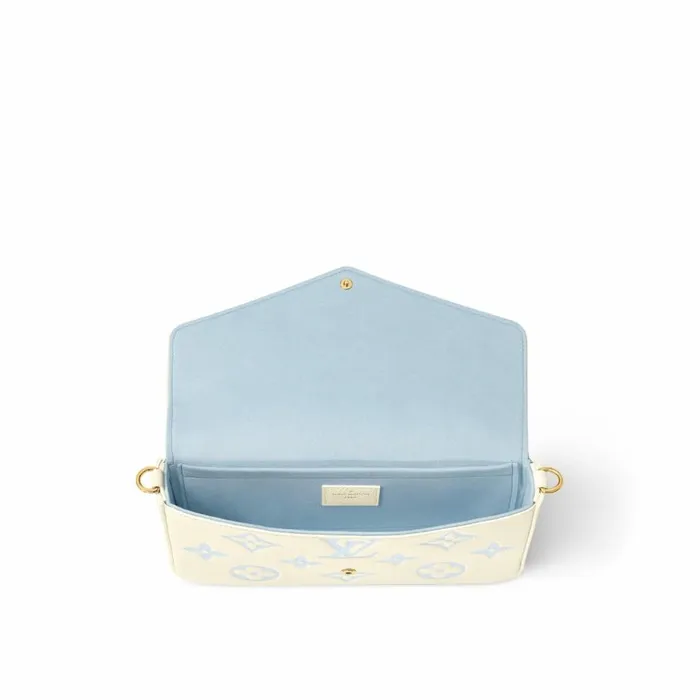 Women Shoulder and Totes Louis Vuitton Louis Vuitton M83025 Flicie Pochette Candy Blue 8211 Louis Vuitton Handbag Store