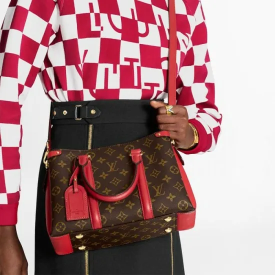 Women Shoulder and Totes Louis Vuitton Louis Vuitton Soufflot BB Peach M44899 Red M44818 8211 Louis Vuitton Handbag Store