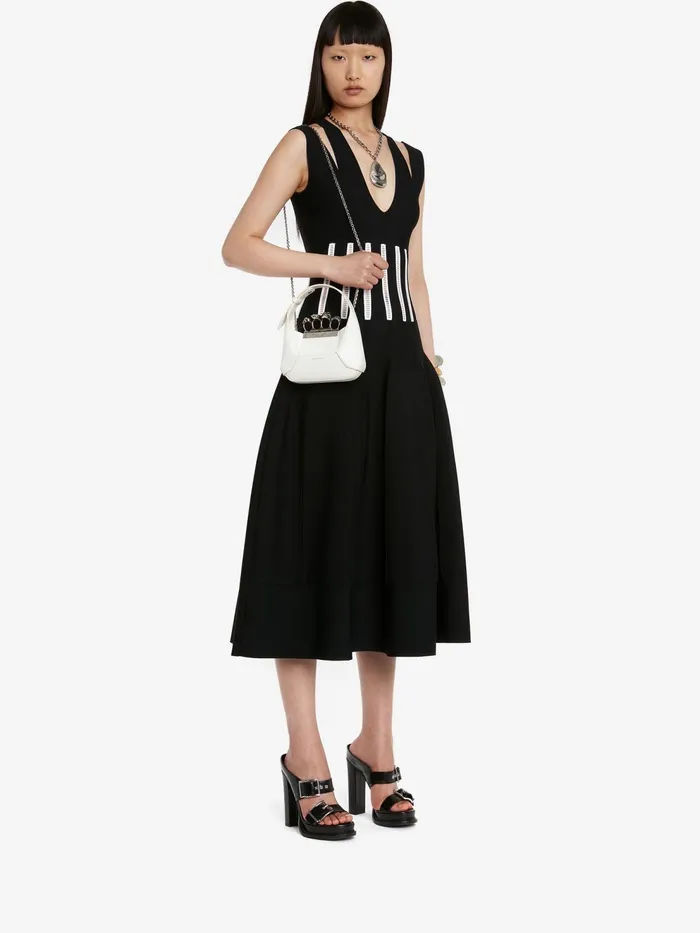 Women Shoulder Bags Alexander McQueen The Jewelled Hobo Mini Bag Ivory