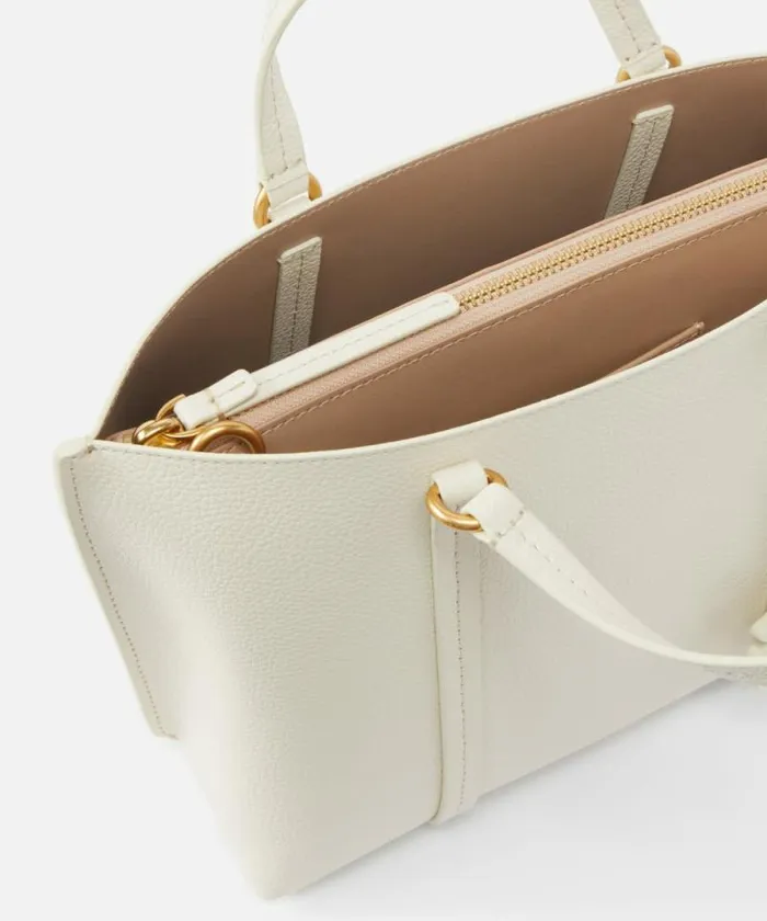 Women Shoulder Bags Pinko Large Tumbled Leather Shopper Bag Whitewhiteantique Gold Women Shoulder Bags Pinko Large Tumbled Leather Shopper Bag Whitewhiteantique Gold