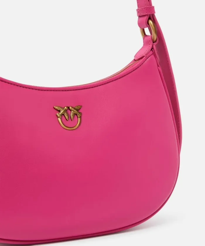 Women Shoulder Bags Pinko Mini LoveBag Half Moon Simply Pinko Pinkantique Gold Women Shoulder Bags Pinko Mini LoveBag Half Moon Simply Pinko Pinkantique Gold