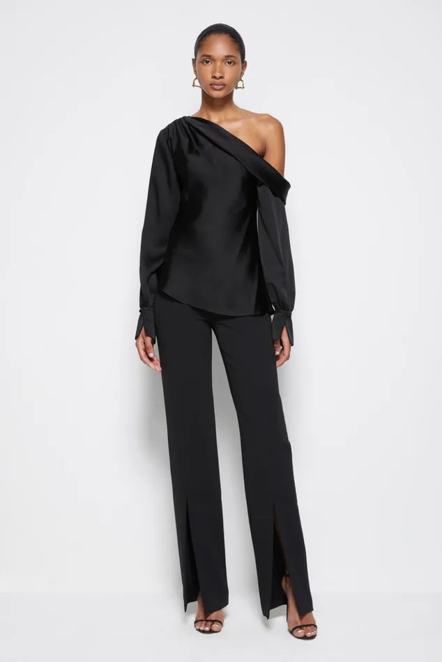 Women Signature Alice Top Black Jonathan Simkhai Tops and Bodysuits