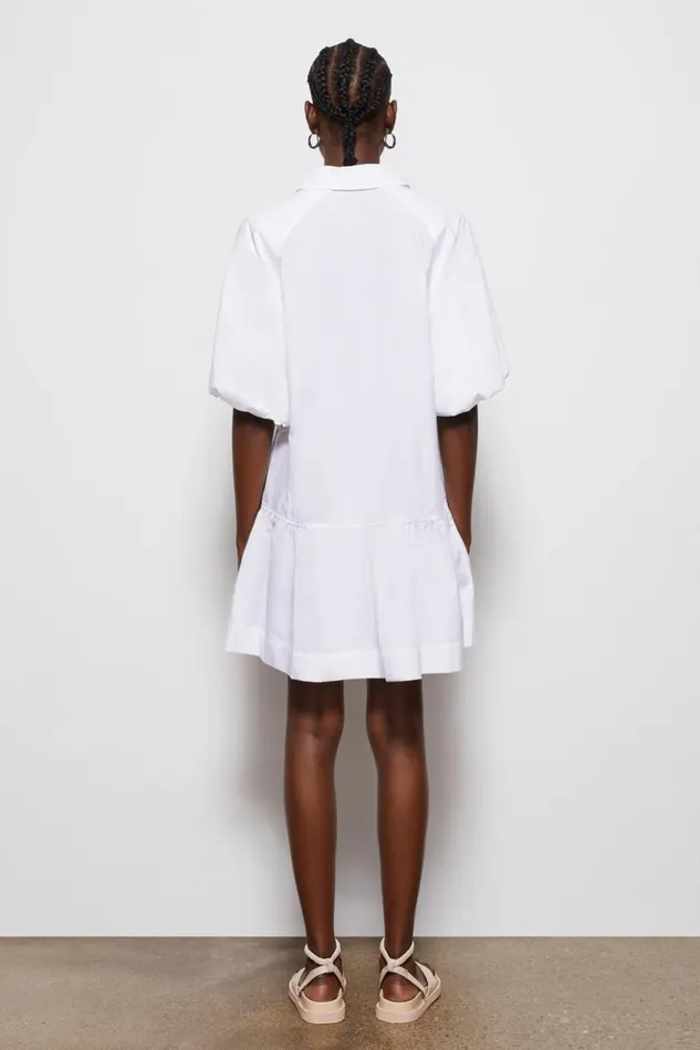 Women Signature Crissy Shirt Dress White Jonathan Simkhai Dresses and Jumpsuits