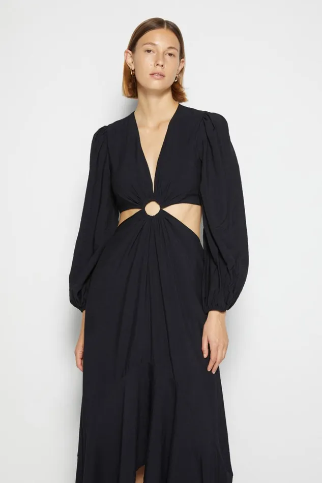 Women Signature Jaelynn Coverup Dress Black Jonathan Simkhai Dresses and Jumpsuits