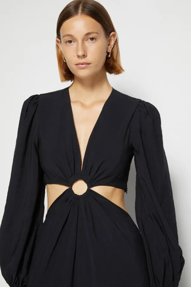 Women Signature Jaelynn Coverup Dress Black Jonathan Simkhai Dresses and Jumpsuits