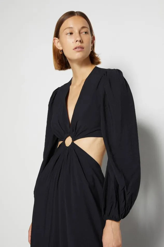 Women Signature Jaelynn Coverup Dress Black Jonathan Simkhai Dresses and Jumpsuits