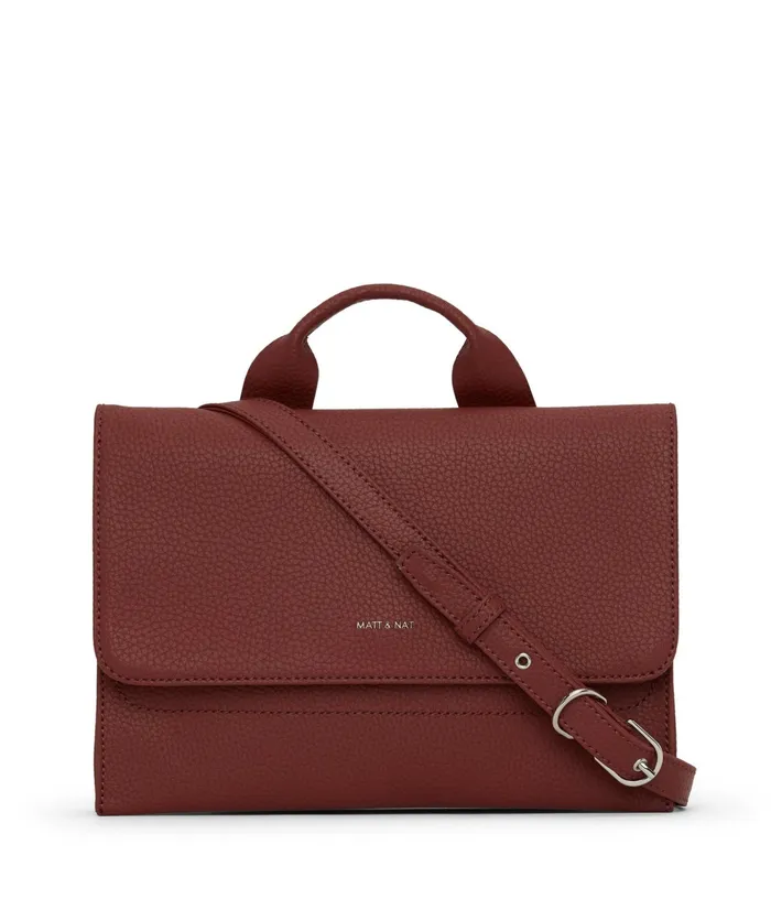 Women Sira Vegan Crossbody Bag 8211 Purity Beet Matt and Nat Crossbody