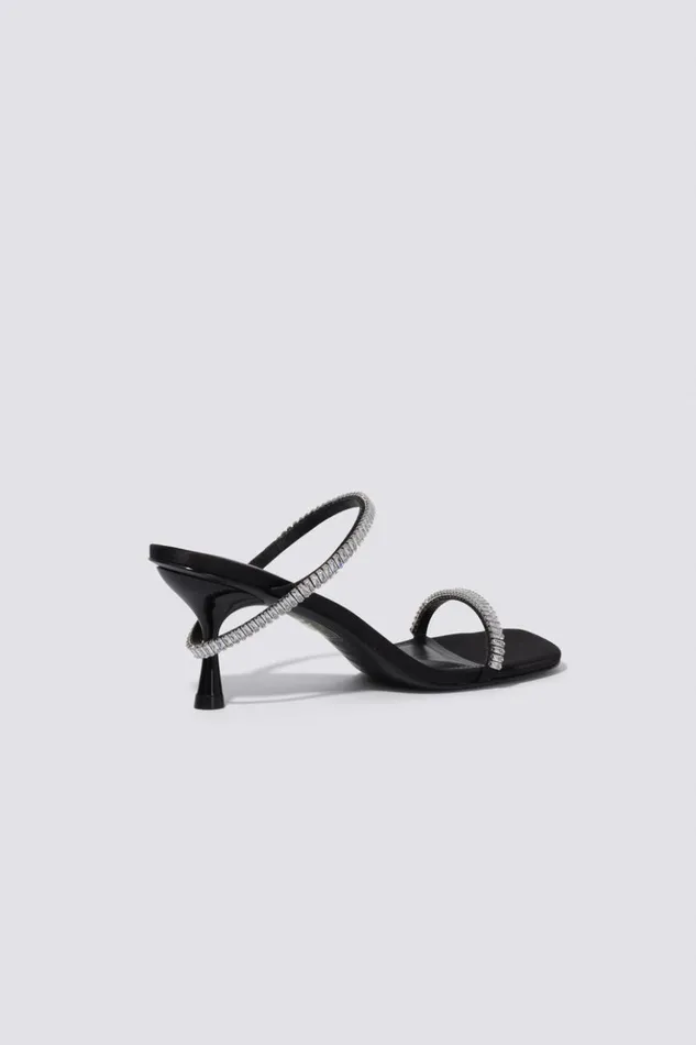Women Siren Crystal Low Sandal Black Jonathan Simkhai Footwear