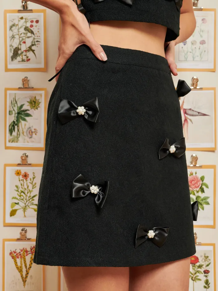 Women Sister Jane Bottoms DREAM Little Things Mini Skirt Ebony Black