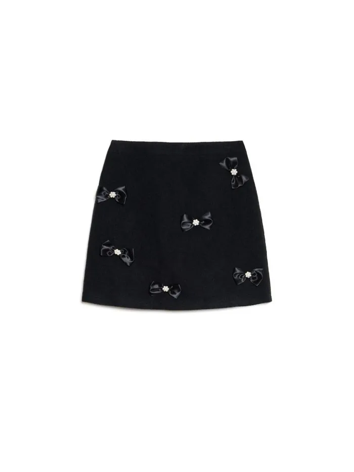 Women Sister Jane Bottoms DREAM Little Things Mini Skirt Ebony Black