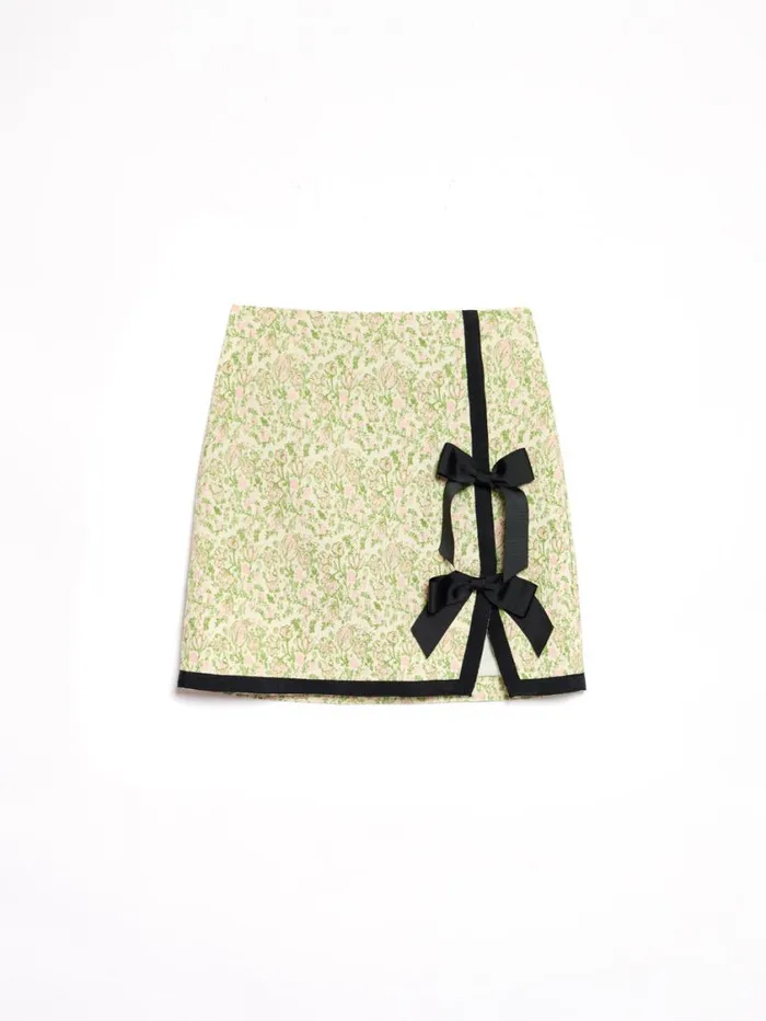 Women Sister Jane Bottoms Vine Jacquard Mini Skirt Ditsy Floral Pink