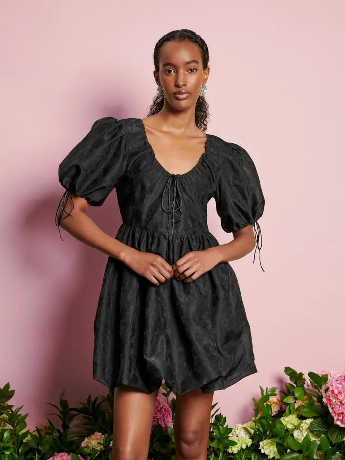 Women Sister Jane Dresses DREAM Coco Organza Mini Dress Coal Black